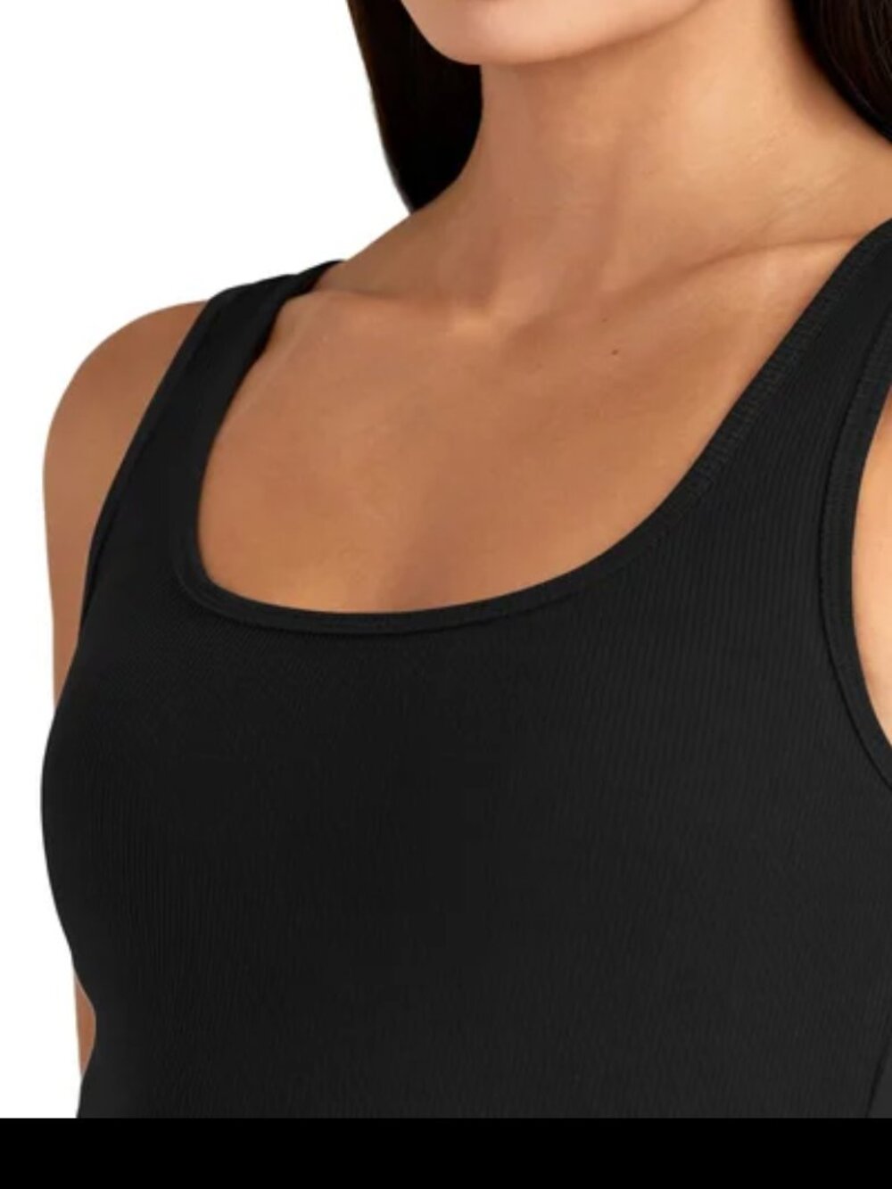 Frank and Oak Ribbed Knit Tank Dress - Black - NEW - Picture 2 of 10